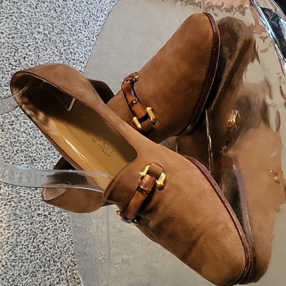 Gucci Woman's Bamboo Low Heel Pumps - Picture 1 of 16